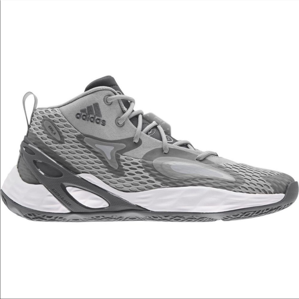 Adidas Exhibit A Mid Men's Lightstrike Basketball Sneaker H68703 Gray
